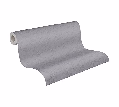 A.S. Création Industrial Abstract Plain Non-Woven Vinyl Wallpaper in Grey and Black – 3