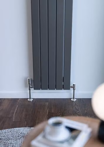 Terma Steel Wall Mounted Radiator in Anthracite Grey, H: 180 cm, W: 36.6 cm – 4
