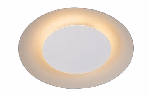 Lucide Foskal Modern LED Flush Ceiling Light, White, Diameter: 21.5 cm – 1