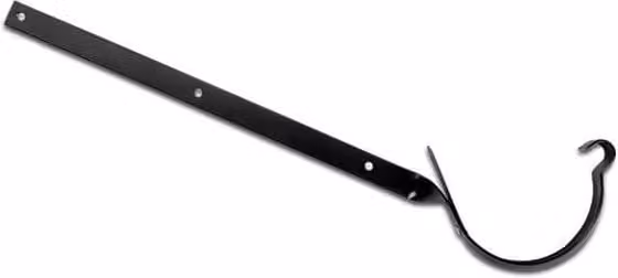 Galeco Black Matt Galvanised Steel Gutter Side Rafter Bracket, 135mm