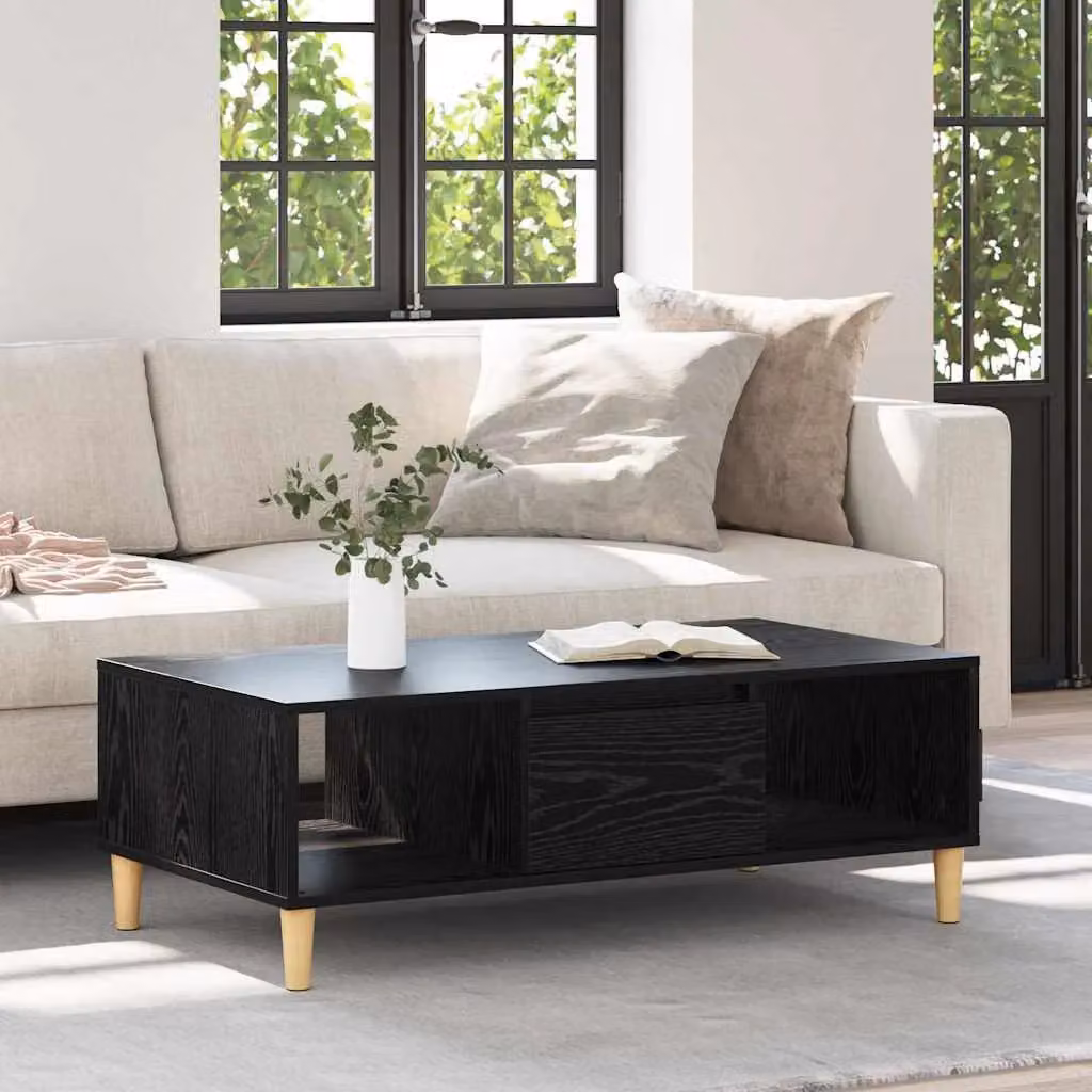 Berkfield Modern Living Room Storage Unit with Door in Black Oak Engineered Wood – 3