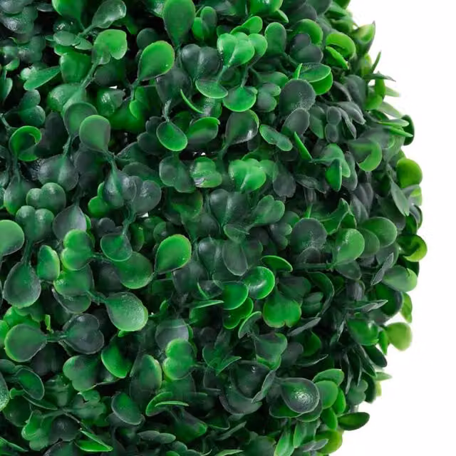 Berkfield Home Lush Artificial Ball Shaped Boxwood Plant in Green with Pot, Height: 90 cm