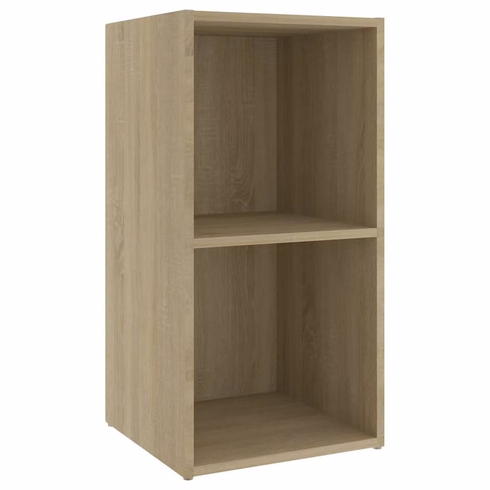 Berkfield Home Set of 2 Sonoma Oak TV Cabinets in Brown, W/D/H: 72 x 35 x 36.5 cm – 3