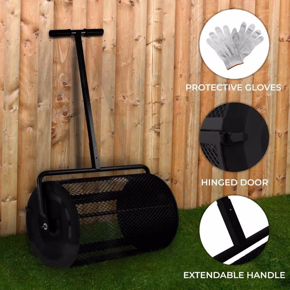 Monstershop Manual Compost and Peat Moss Spreader in Black – 2