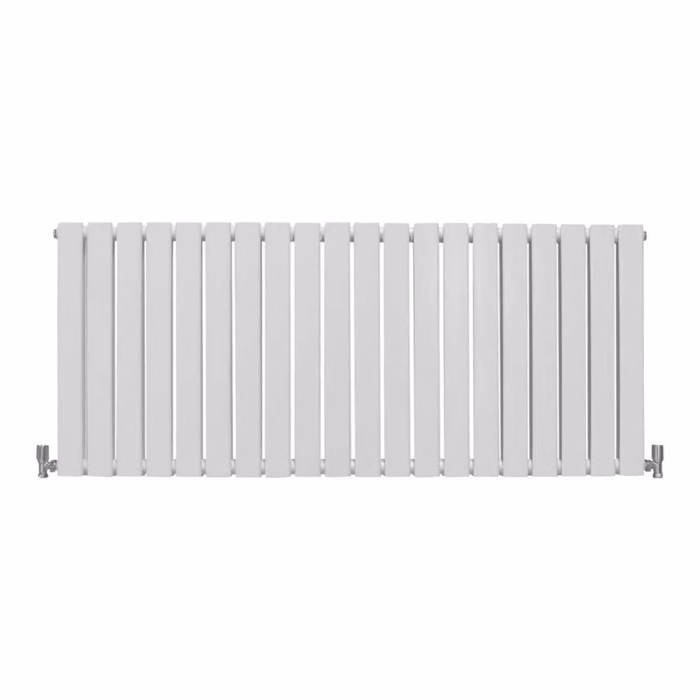 Monstershop Designer Flat Panel Steel Radiator in Gloss White, W/H: 140 x 60 cm