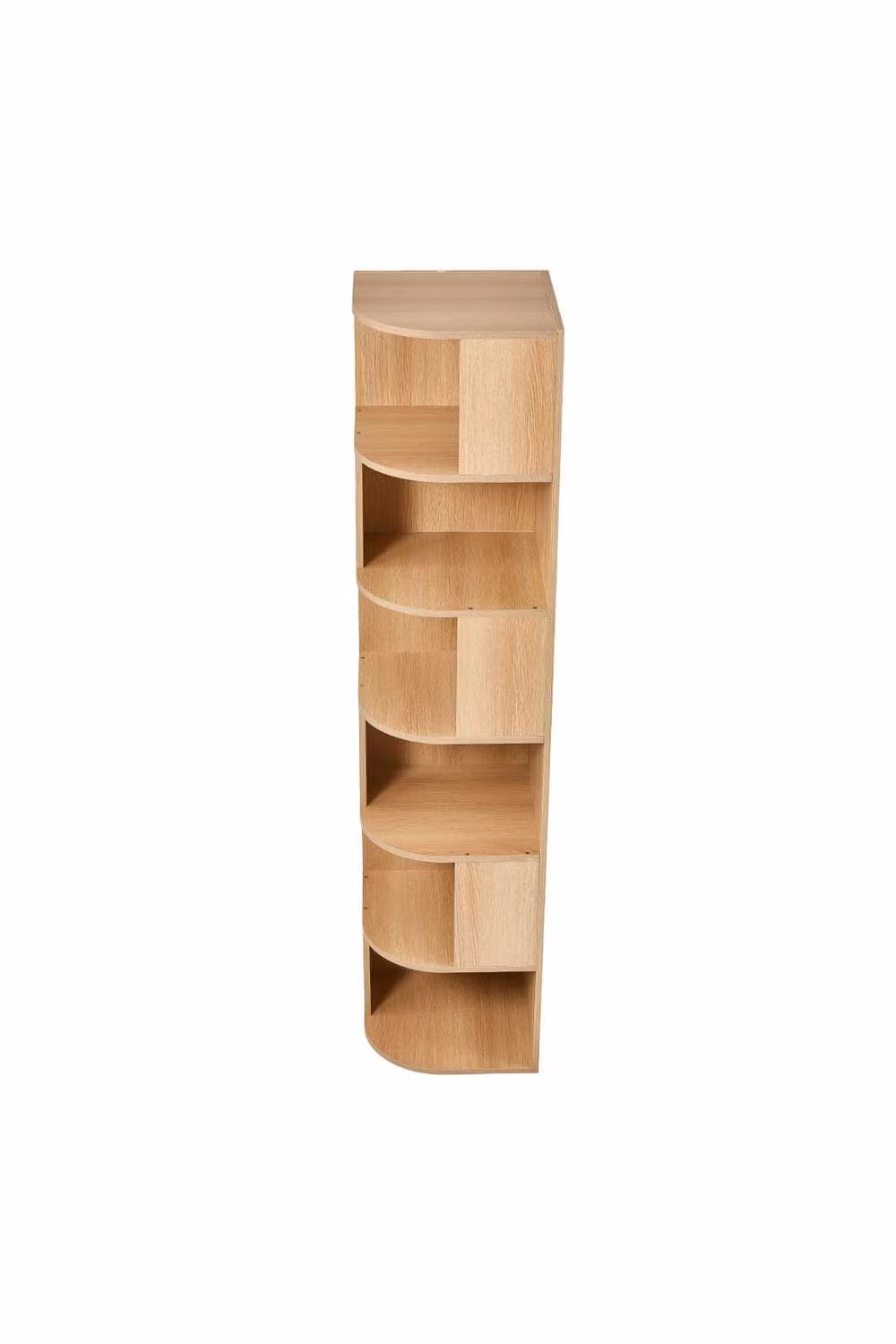 Garden Sanctuary 6-Tier Wooden Corner Storage Shelf in Natural Brown – 2