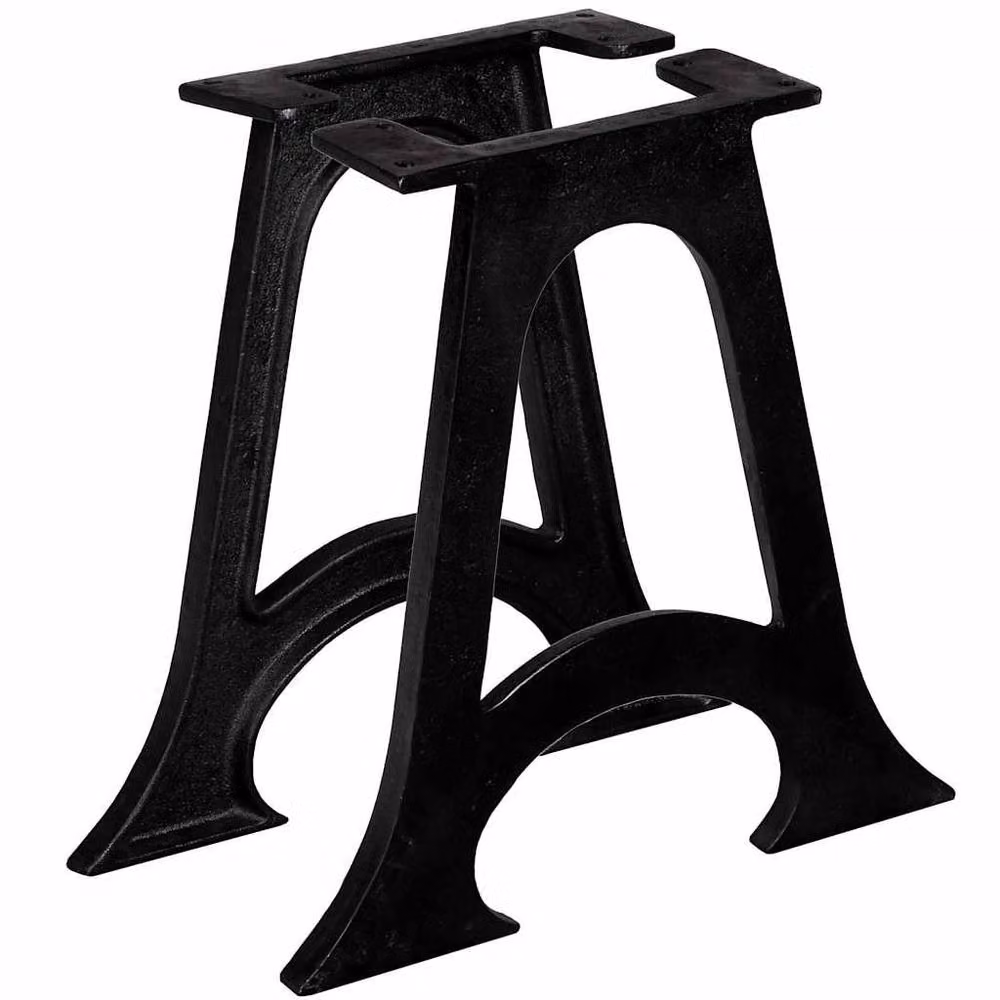 Berkfield Home Cast Iron Coffee Table Legs with Arched A-Frame Base, 2 Pieces, Black – 2