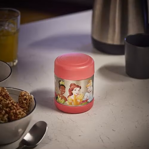 Thermos FUNtainer Disney Princesses Stainless Steel Food Flask, Multicolour, 290ml – 4