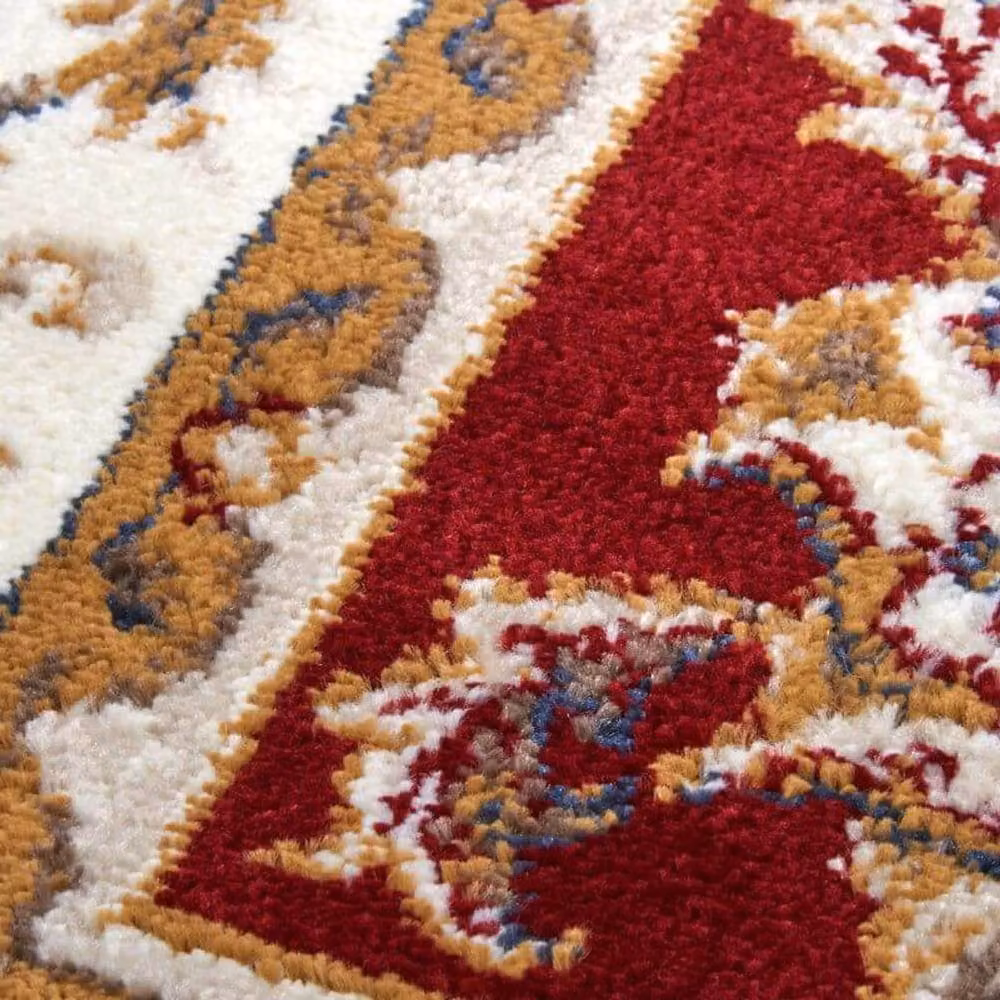 THE RUGS Reni Luxor Oriental Vintage Short Pile Living Room Rug in Red, W: 120 cm, L: 170 cm – 2