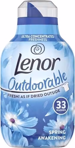 Lenor Outdoorable Fabric Conditioner Spring Awakening, 462ml, 33 Washes, Blue