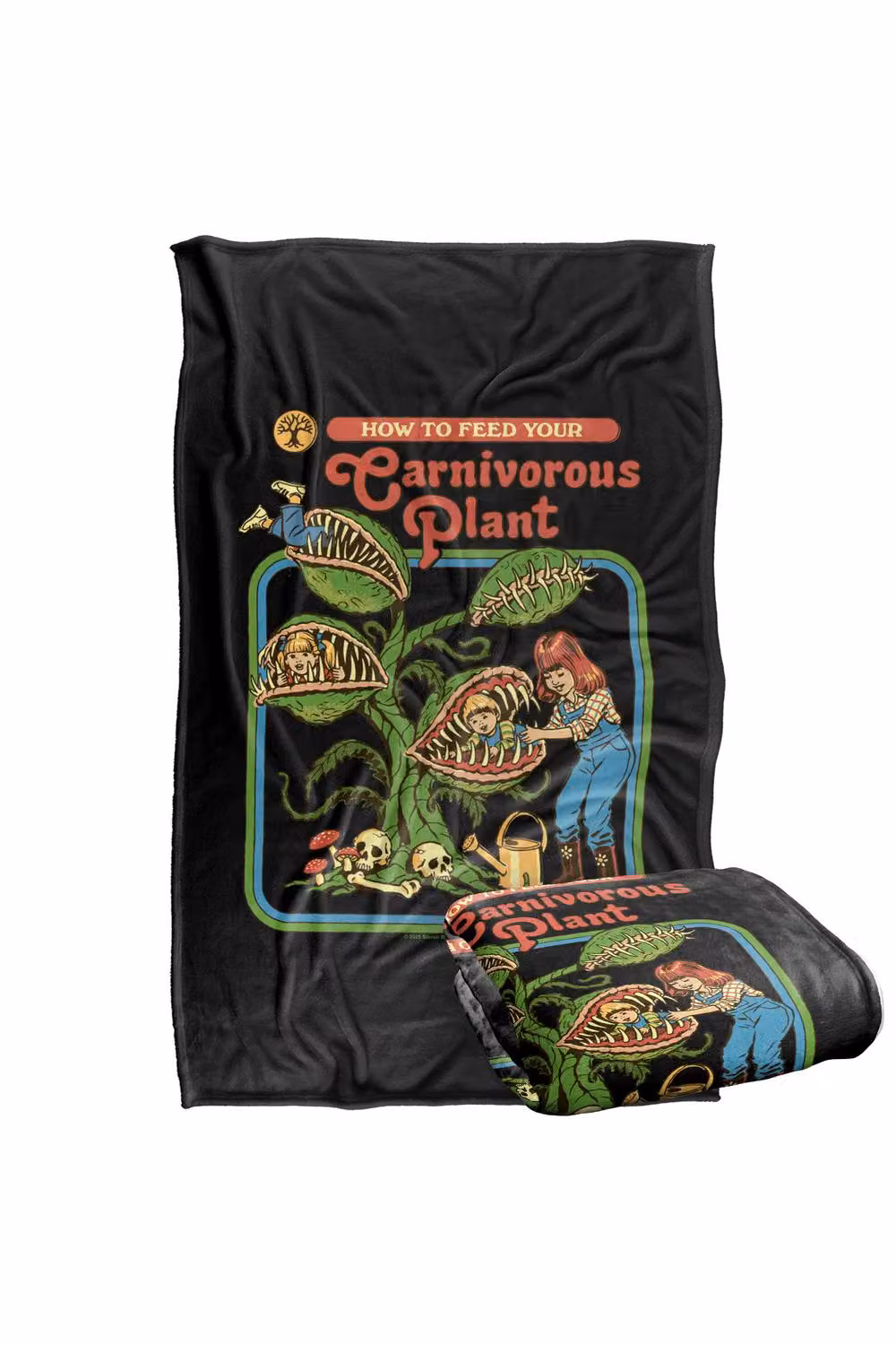 Steven Rhodes Carnivorous Plant Silky Touch Super Soft Fleece Throw Blanket, Multicolour, W/D/H: 91 x 147 cm – 2