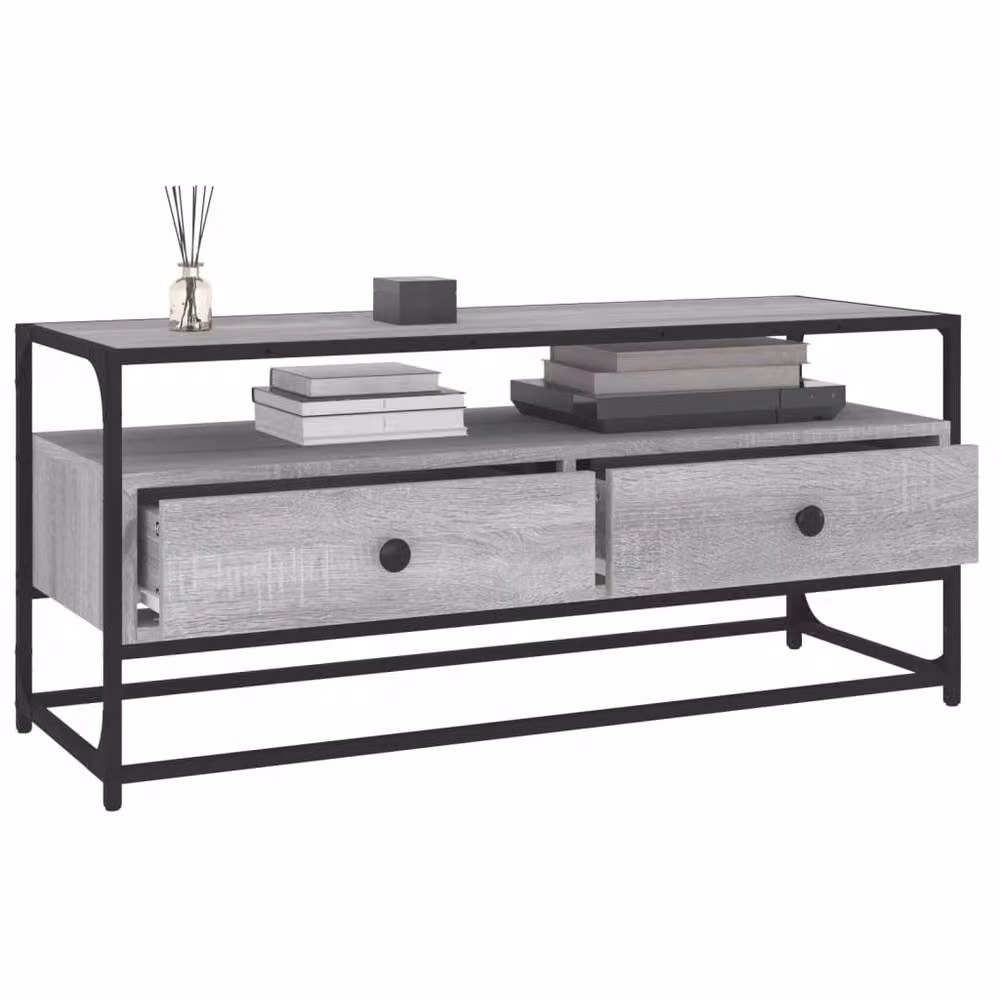 Berkfield Home Grey Sonoma TV Cabinet W/D/H: 100 x 35 x 45 cm – 3