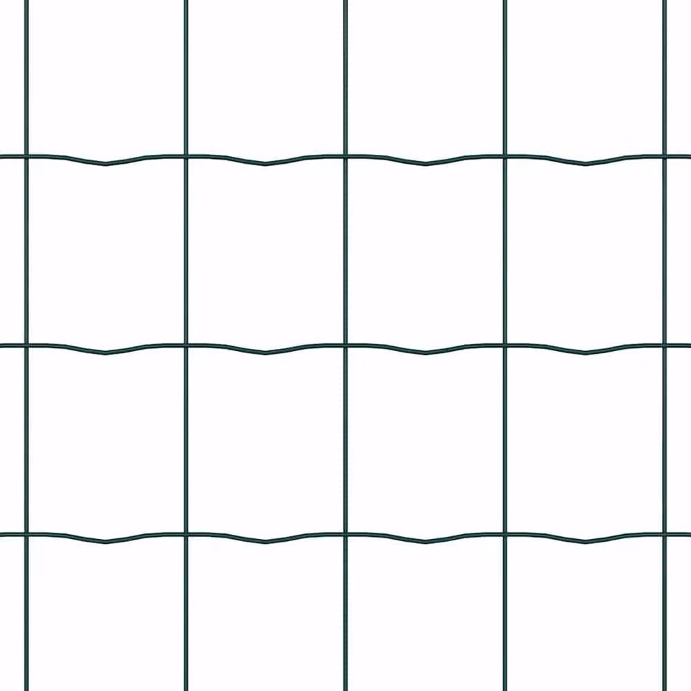 Berkfield Home Euro Fence Green PVC-Coated Steel Fencing, W/H: 10 x 0.4 m – 6
