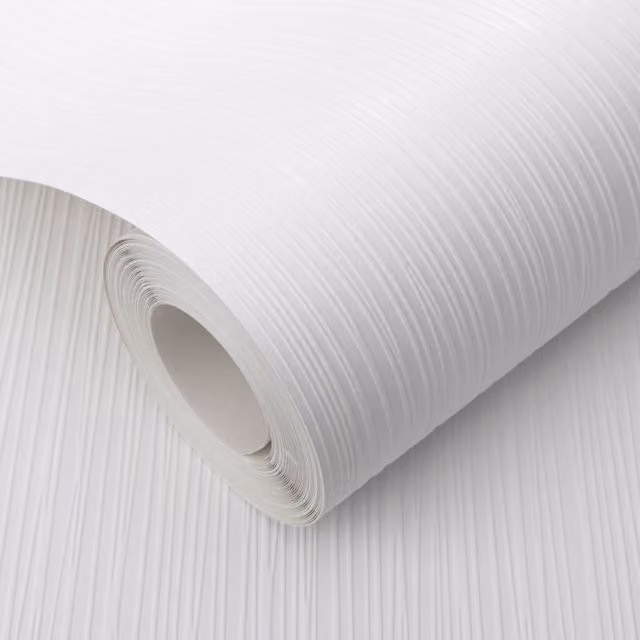 Erismann White Abstract Striped Paintable Wallpaper Roll