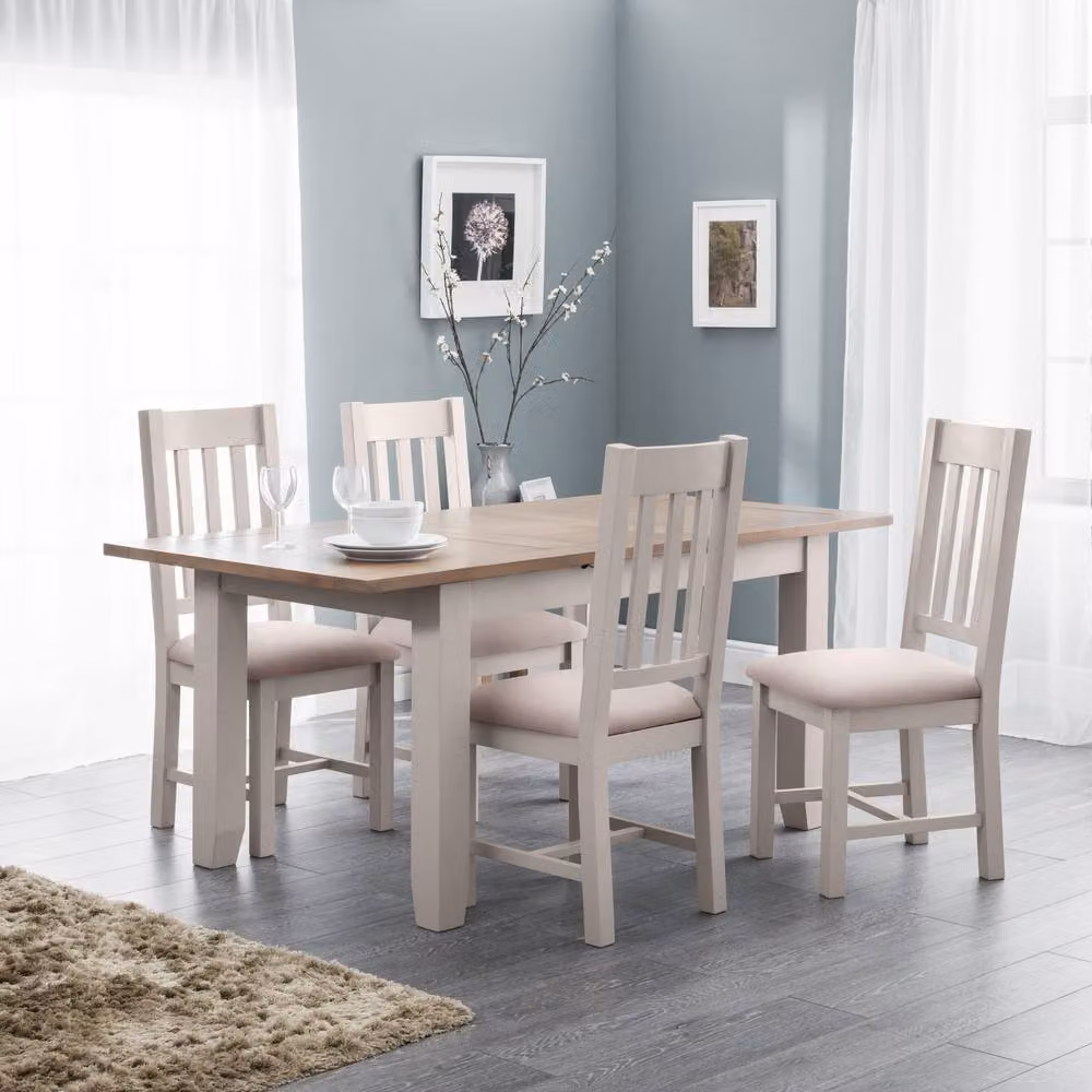 Cheshire Hartington Premium Dining Chairs - Set of 2 in Grey Fabric – 3