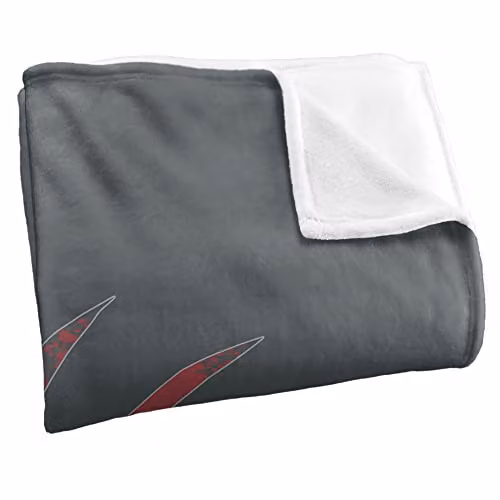 LOGOVISION Nightmare On Elm Street Freddy's Glove Super Soft Fleece Throw Blanket, Grey and Multicolour, W: 91 cm, D: 147 cm – 2