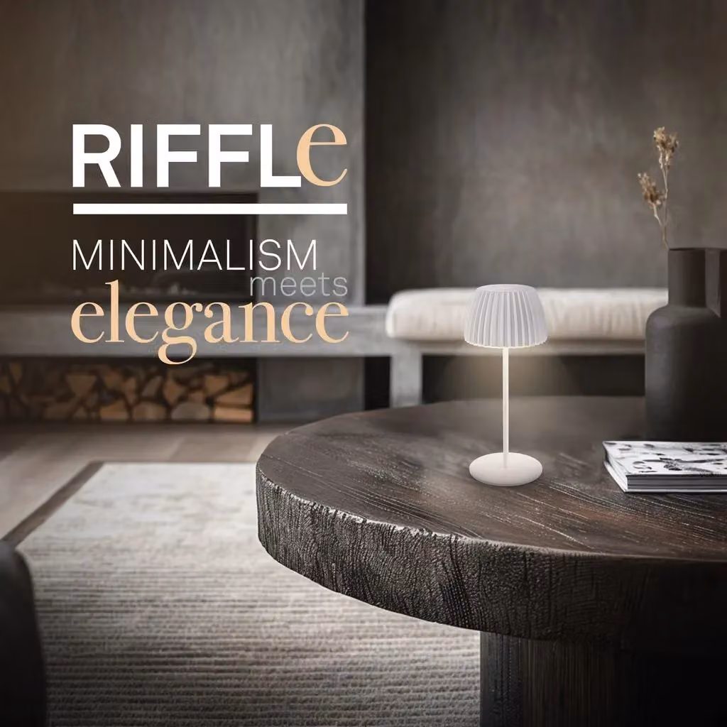 Briloner Riffle Mini Rechargeable LED Table Lamp, White, W/D/H: 8.5 x 8.5 x 20 cm – 2