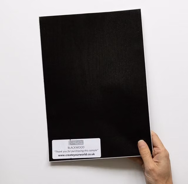 d-c-fix Black Self Adhesive Vinyl Film for Kitchen Doors and Worktops, A4