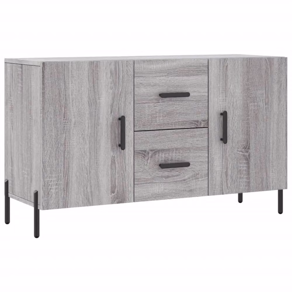 Berkfield Home Modern Grey Sonoma Sideboard, W/D/H: 100 x 36 x 60 cm – 2
