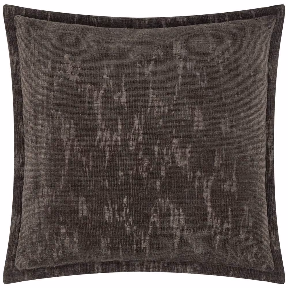 Paoletti Aurelio Chenille Jacquard Square Cushion in Anthracite Grey, W/D/H: 45 x 45 x 45 cm – 2