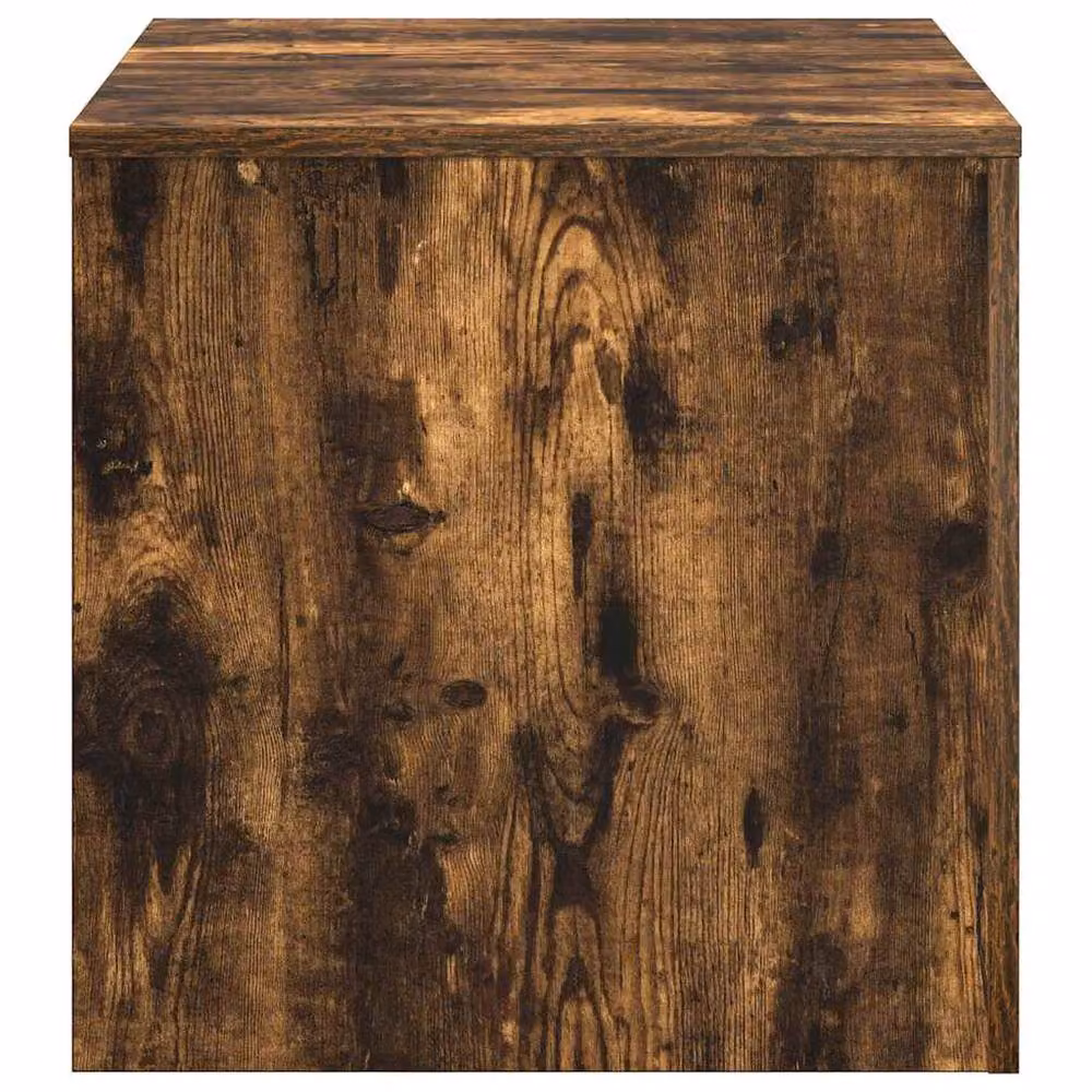 Berkfield Home Set of 3 Smoked Oak Nesting Side Tables in Brown – 5