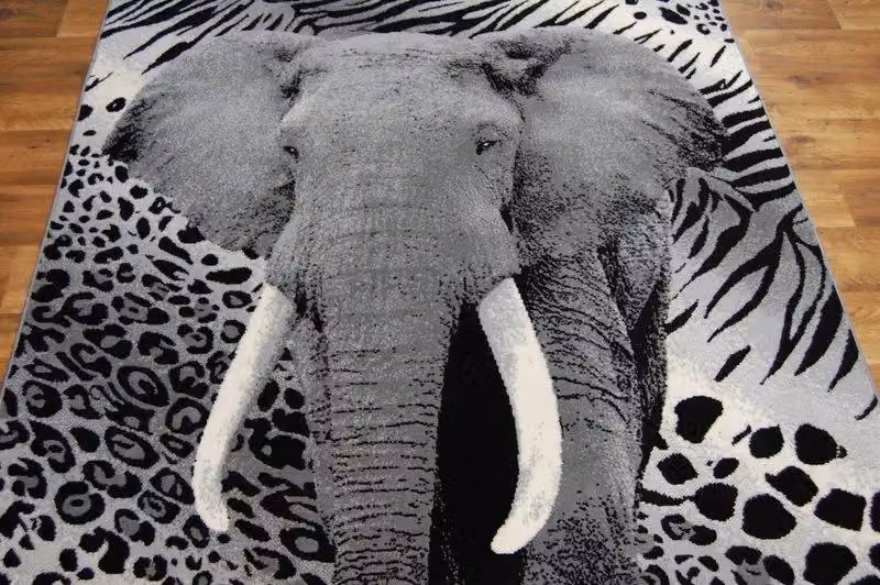 RugsX Flash Animal Print Modern Grey Rug, W: 160 cm, D: 225 cm – 4