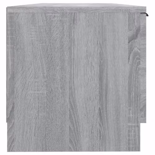 vidaXL Modern Grey Sonoma TV Cabinet and Media Sideboard in Engineered Wood, W: 102.0 cm, D: 35.0 cm, H: 36.5 cm – 3
