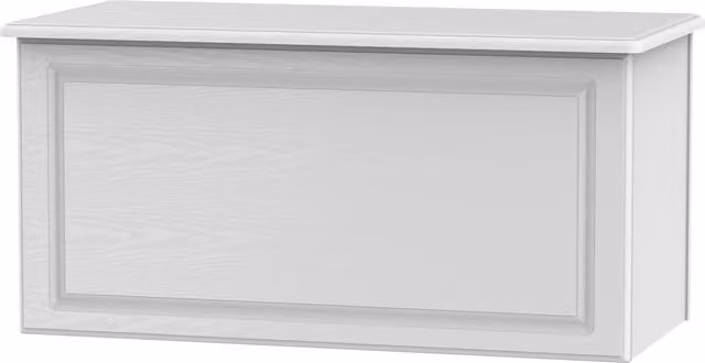 Ready Assembled 2 U Hilton Blanket Box in White