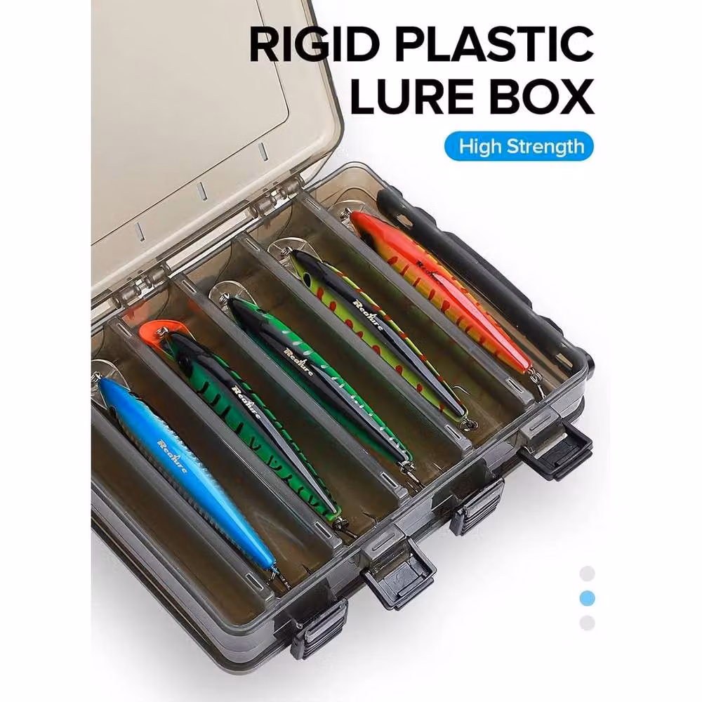 PAWNORA Brown Double Sided Fishing Lure Storage Box with 10 Compartments – 2