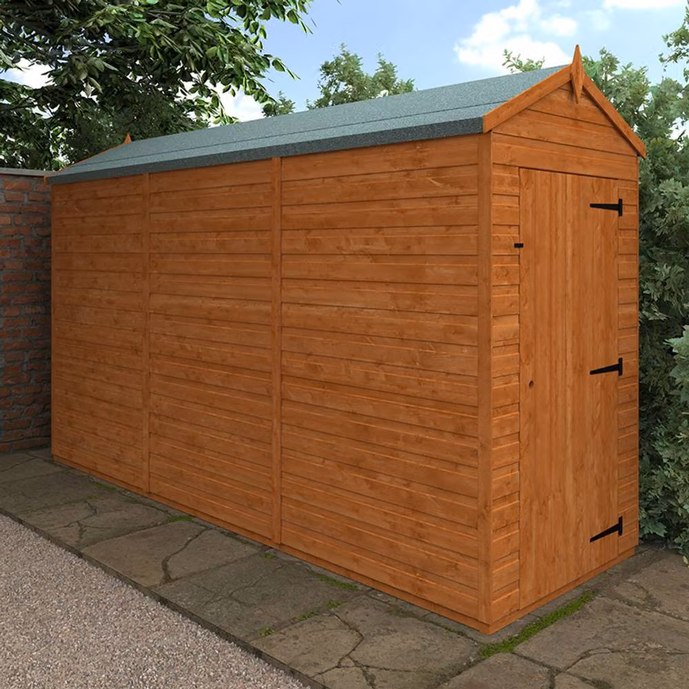 Buttercup Farm 12x4 Flex Apex Windowless 12mm Flex in Burnt Orange, W/D/H: 115 x 353.8 x 209 cm – 2