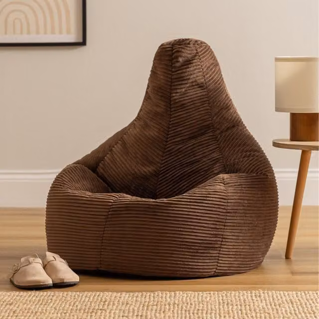 ICON Cord Recliner Bean Bag in Brown