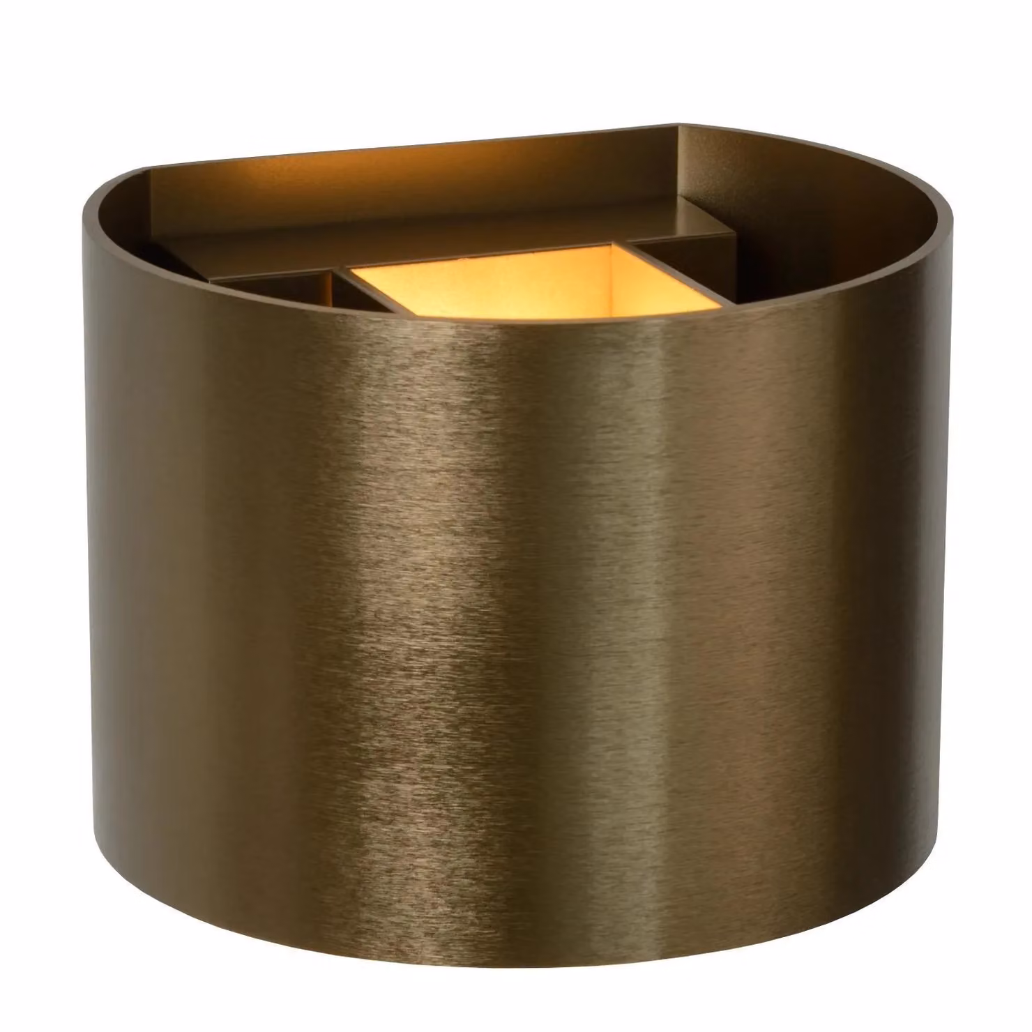 Lucide XIO Modern Cube Up and Down LED Wall Light, Dimmable and Adjustable, Brown – 4