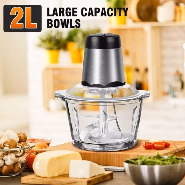 SPETLEK Electric Mini Food Chopper and Dicer Blender in Silver