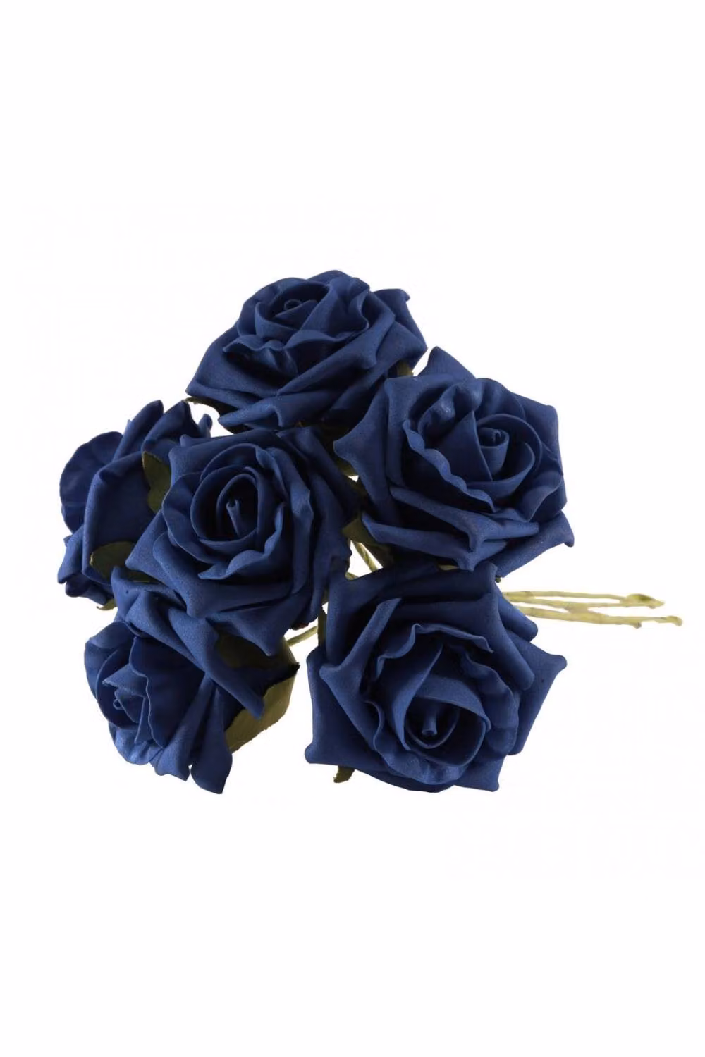 KDMD 4 Pack of Navy Blue Foam Tea Roses for Weddings – 3