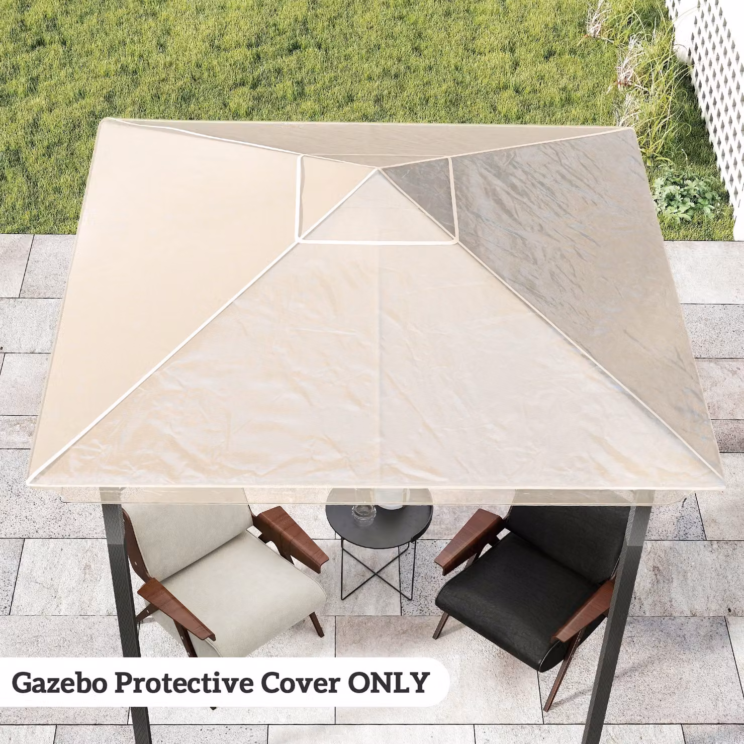 Outsunny Waterproof Gazebo, Canopy and Tent Protective Cover, 2 x 2 m – 4