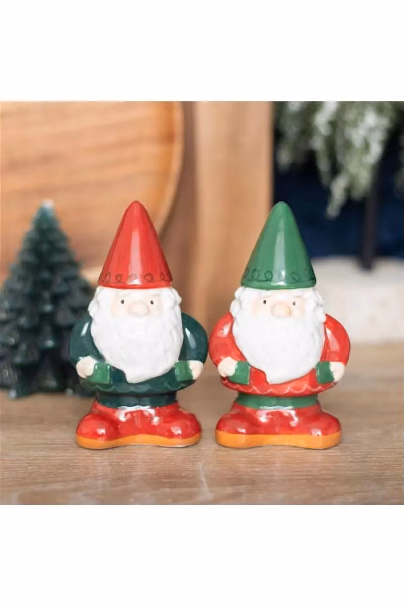 KDMD Multicolour Ceramic Gnome Salt and Pepper Shakers – 4