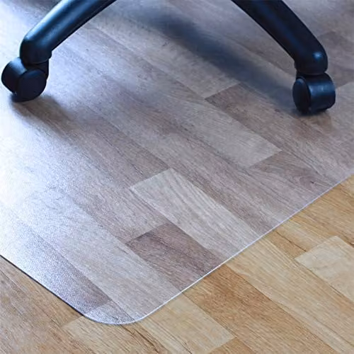 Floortex Advantagemat PVC Rectangular Chair Mat for Hard Floors, Transparent, W: 116 cm x D: 150 cm