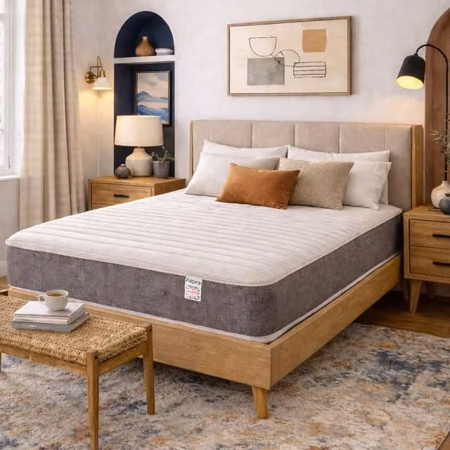 Aspire RestMaster Pocket 3000 Hybrid Memory Mattress, Medium, Grey, W/D/H: 140 x 200 x 24 cm