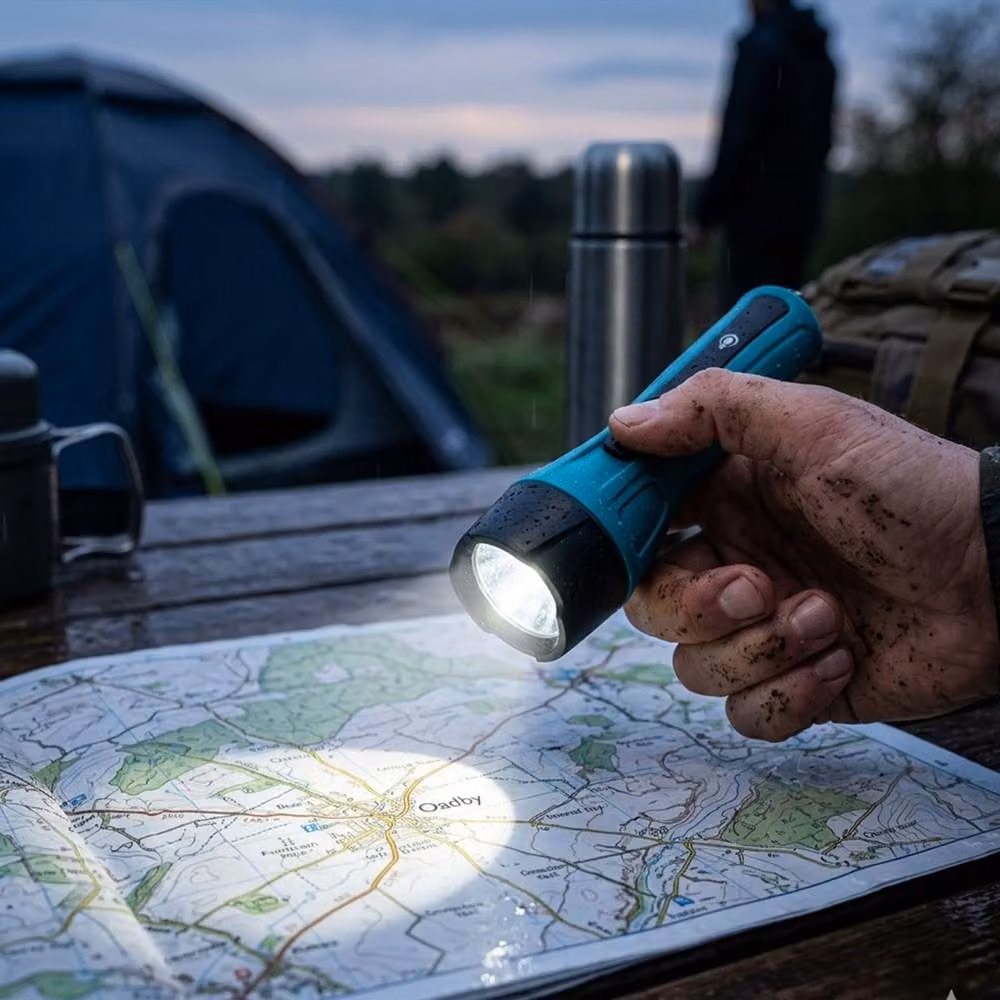 Dragodirect Dual Colour LED Flashlight in Teal and Blue – 2