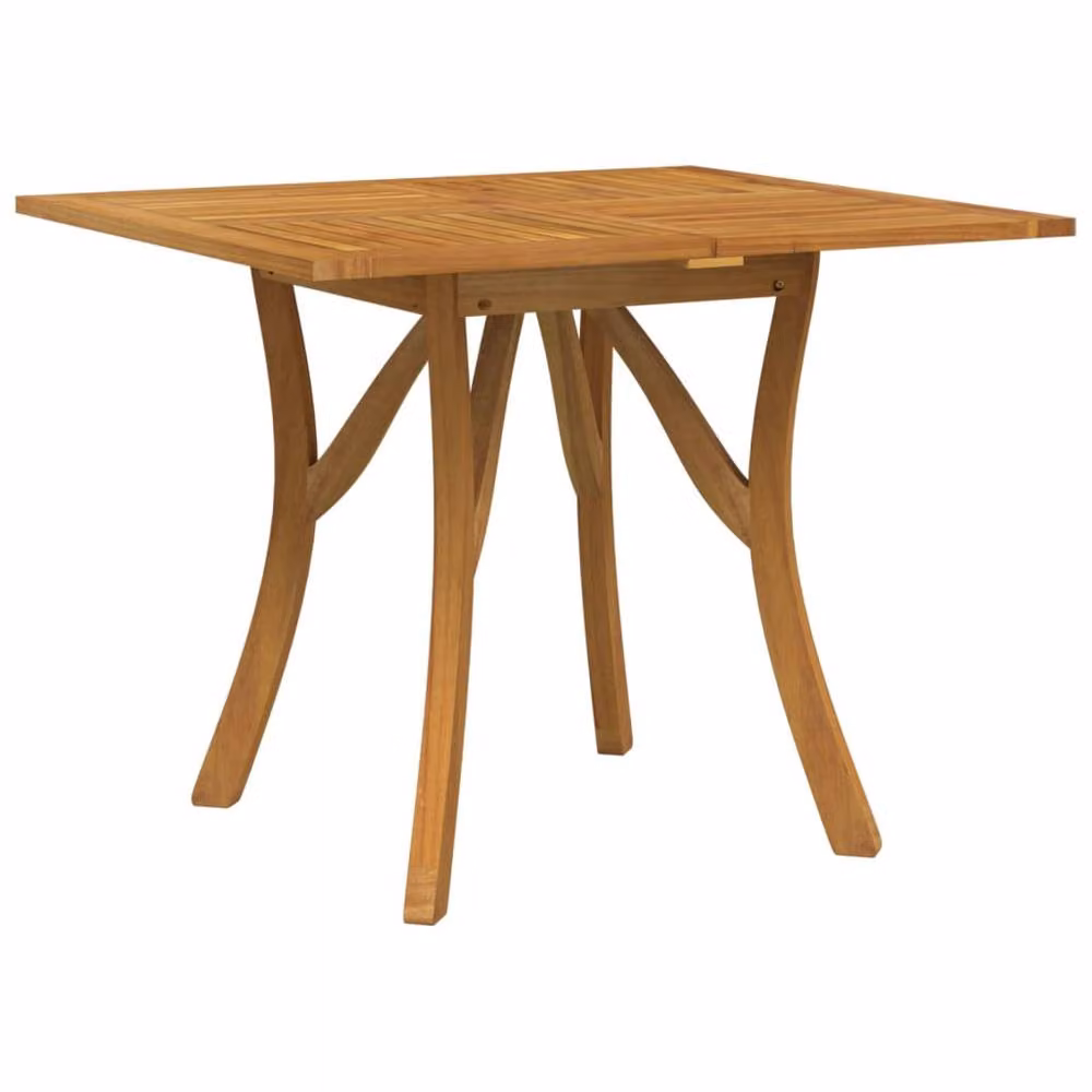 Berkfield Home Garden Table in Brown Solid Oiled Acacia Wood W/D/H: 85 x 85 x 75 cm – 1