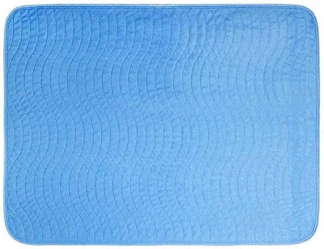 FLAVORA High Absorbency Waterproof Protection Sheets for Babies, Blue, Cot Size – 1