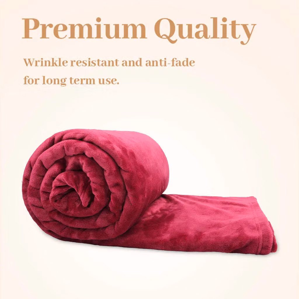 Alivio Purple Faux Fur Throw Blanket, W: 150 cm, D: 200 cm – 3