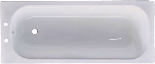 Balterley Modern Rectangular SE 2TH Contract Acrylic Bath, White, W/D/H: 150 x 70 x 39 cm