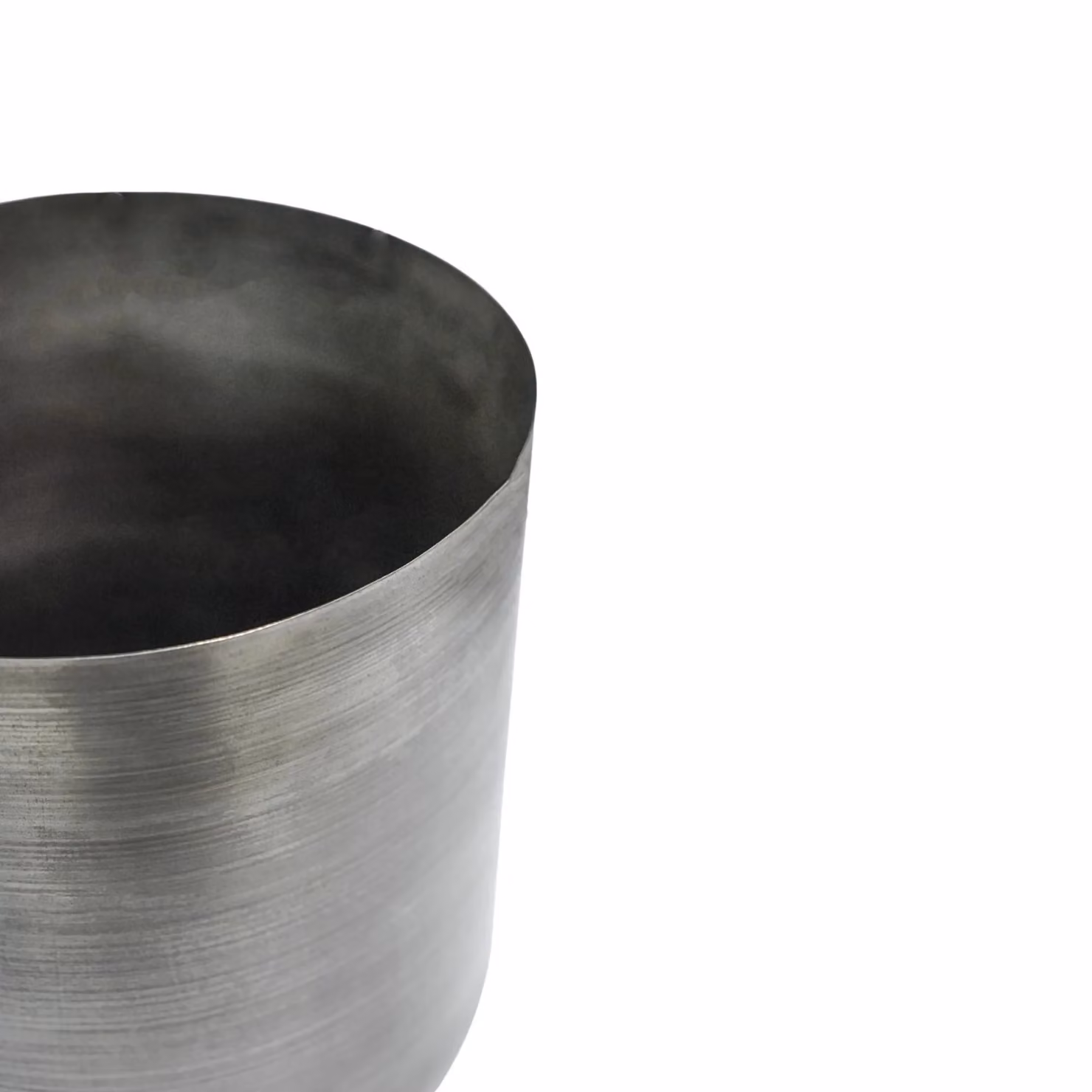 Ivyline Chelsea Indoor Pewter Planter, Silver, H: 26 cm, D: 25 cm – 3