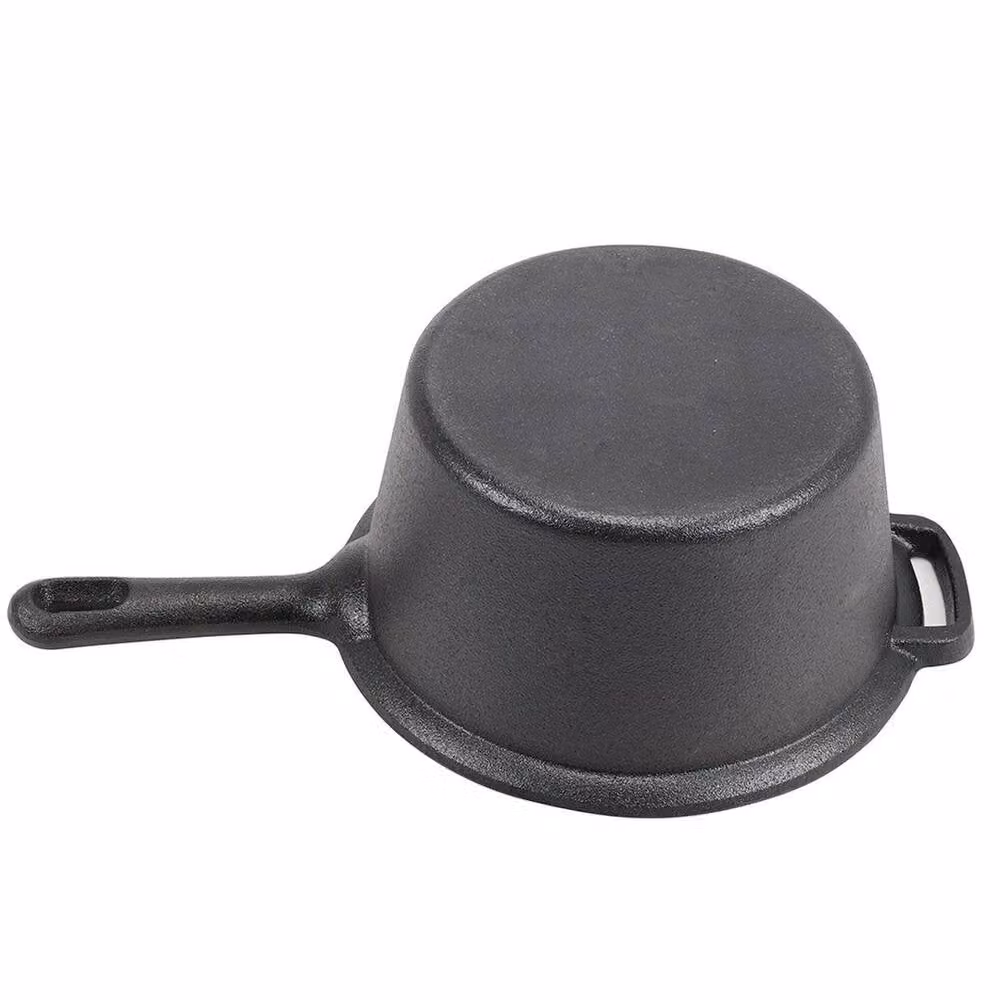 EONLION Non Stick Cast Iron Milk Pan and Saucepan in Black – 4