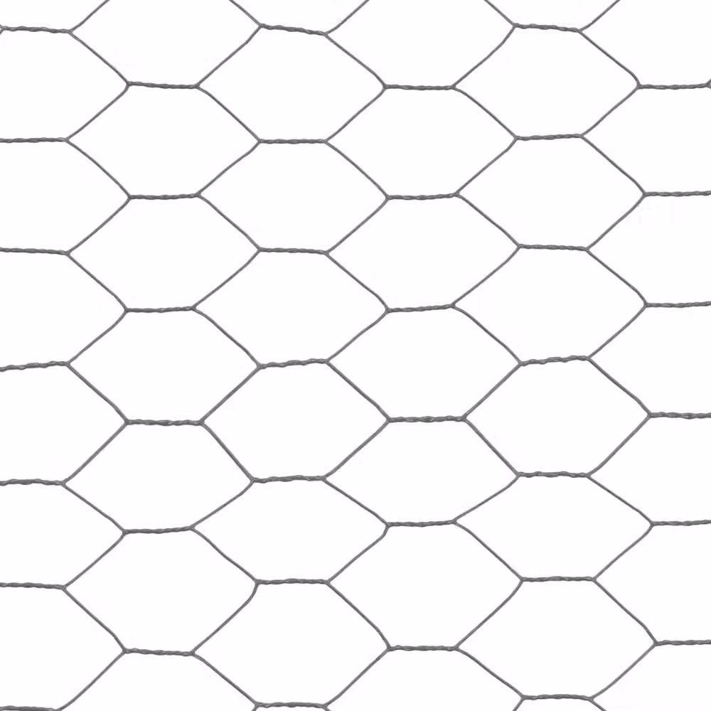 Berkfield Home Sturdy Steel Chicken Wire Fence with PVC Coating, Grey, 25 x 0.5 m – 3