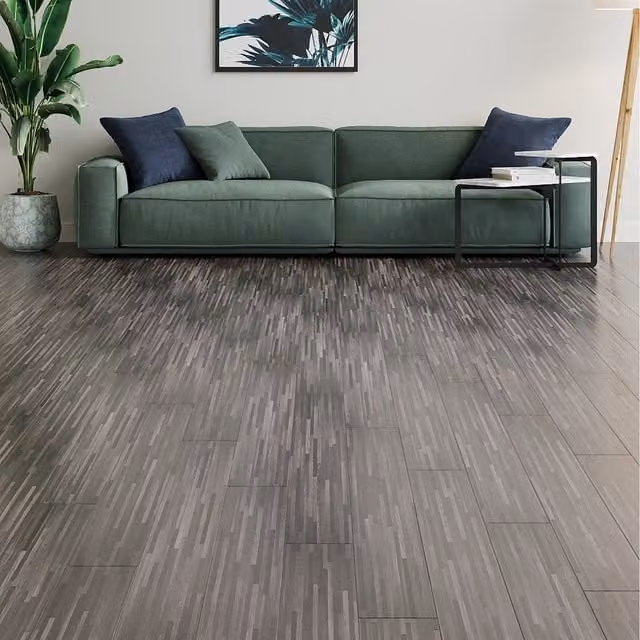 Komore Self Adhesive Brown Wood Effect PVC Plank Flooring