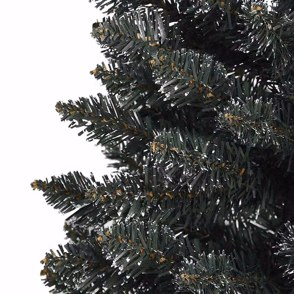 Berkfield Home Artificial Slim Christmas Tree in Green with Stand, Height: 150 cm – 5
