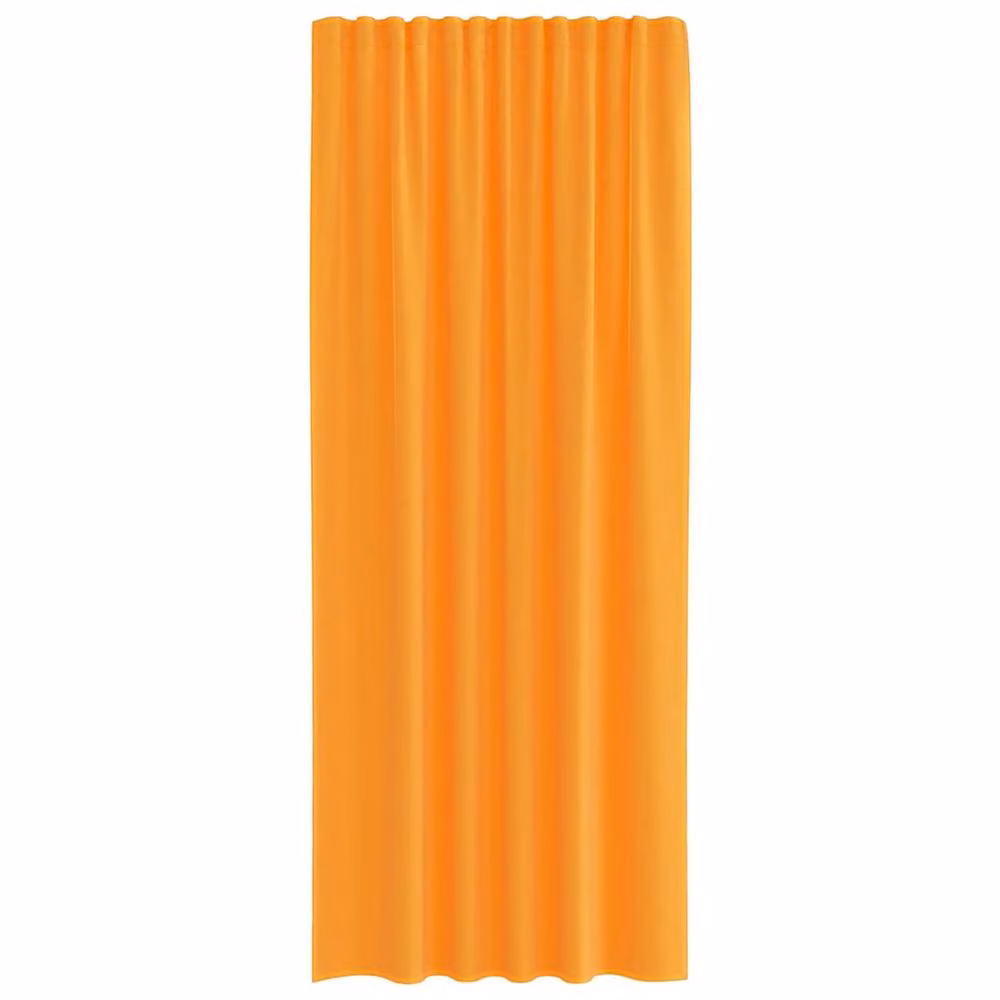 Berkfield Home Orange Voile Fabric Curtains with Rod Pockets, 2 Pack – 2