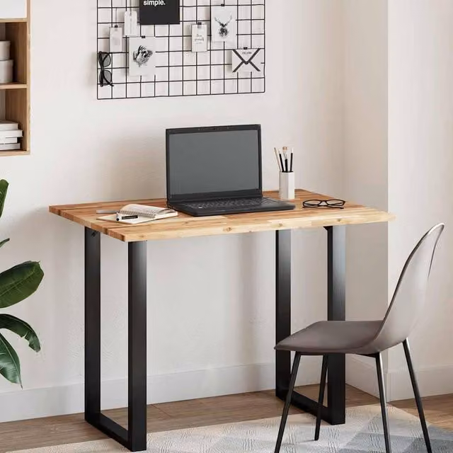 Berkfield Home Solid Acacia Wood Desk Top in Brown, W: 80 cm, D: 70 cm, H: 2 cm